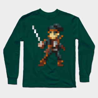 Ryu low-res pixelart Long Sleeve T-Shirt